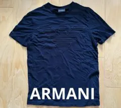 【新品未使用】EMPORIO ARMANI エンボスロゴ Tシャツ ネイビー Sのサムネイル