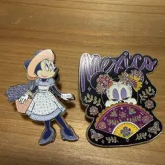 ミニーマウス　ピンバッジセット