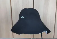 Lacoste バケットハット ブラック ホワイト