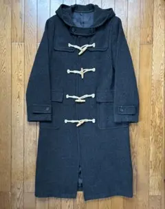 i・n・e インエ　ロング　ダッフルコート　ダークグレー