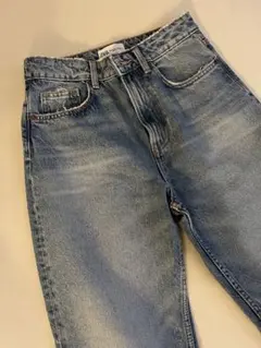 ZARA  ハイウエストデニム　ブルー　36