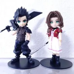 中古 FF7 FFⅦ ディフォルメフィギュア ザックス エアリス 2体セット