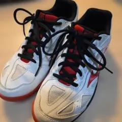 ミズノ テニスシューズ ホワイト/レッド