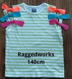 RUGGEDWORKS　ノースリーブ　カラフルリボン　140cm　女の子　半袖のサムネイル