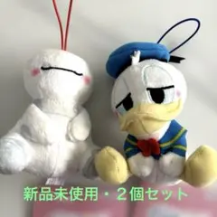 新品！ディズニーむにゃすやマスコット　ベイマックス＆ドナルドセット