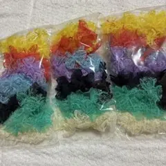 チュールレース　成型リボン　7色×10個入り　3袋セット　210個　⭐︎大量⭐︎