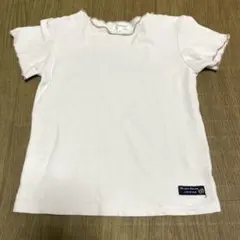 120 女の子　3can4on 半袖　白　Tシャツ　カットソー　美品