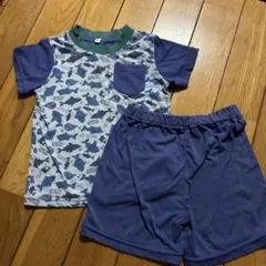 魚プリント パジャマセット 100サイズ