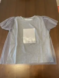 mily bilet1枚で上級お洒落Ｔシャツ チュール重ね着レイヤード風