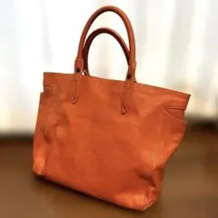 DoCLASSE ドゥクラッセ　本革　トートバッグ　オレンジ