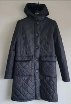 美品　マッキントッシュ キルティング コート　ボア　黒　36