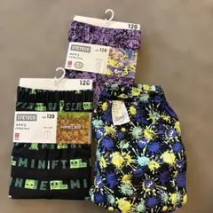 新品　UNIQLO STETEC0 Minecraft 半ズボン 120