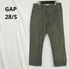 GAP ギャップ チノパン 28 カーキ ストレートパンツ ボトムス 定番 古着のサムネイル