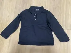 黒い長袖ポロシャツ 100cm コムサイズム