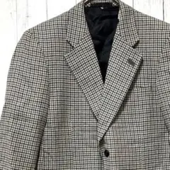 ドーランドハウス 千鳥格子 黒 灰色 グレー L相当 アルパカ 三越伊勢丹