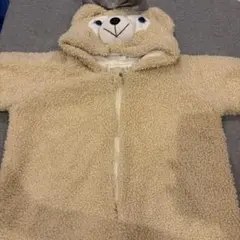 クマのフード付きボア着ぐるみ