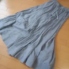 美品ayane綿リネン.ロングスカートのサムネイル
