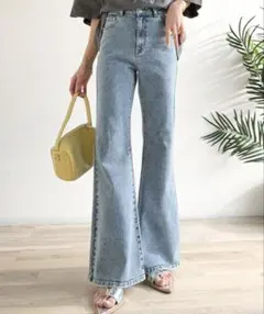 classicalelf フレアストレッチデニムパンツのサムネイル
