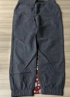 GU グレー ウエストゴム メンズジョガーズボン