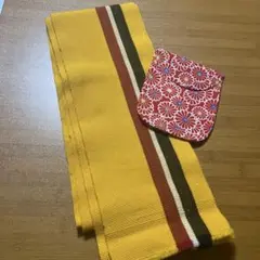 ウール半幅帯、足袋袋
