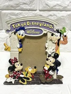 東京ディズニーランド 開園初期 陶器製 フォトスタンド 写真立て