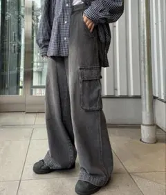 CIAOPANIC TYPY ブラック　カーゴパンツ