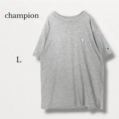 チャンピオン【L】ベーシックTシャツ 半袖 ワンポイント グレーのサムネイル
