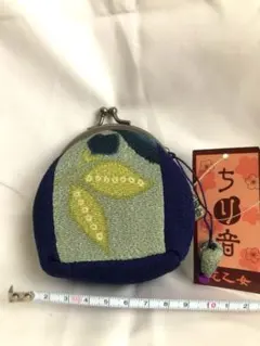 ちりめんがま口財布
