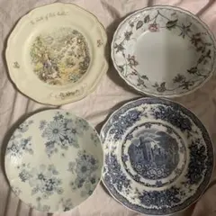 陶器皿　大皿4枚セット（多様なブランド）