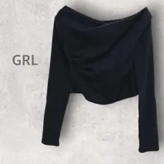 【グレイル】ドレープカシュクールトップス F 3Way オフショル ショート丈