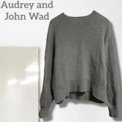 k【オードリーアンドジョンワッド】ニット/美品 日本製 上質 丸首 上品 柔