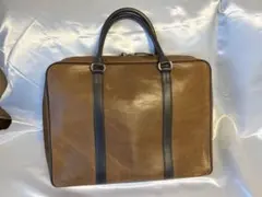 SOMES SADDLE ブラウンレザー ビジネスバッグ