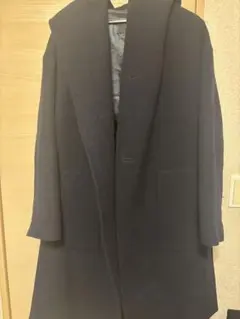 HARE ネイビー チェスターコート S