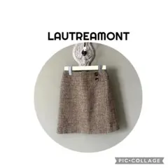 LAUTREAMONT ツイードミニスカート ブラウンのサムネイル