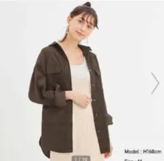 ☆*☆様 【GU　ジーユー】コーデュロイベルテッドオーバーサイズシャツ　XL