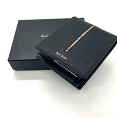 店頭完売☆新品☆箱付 ポールスミス 人気マルチ 折り財布 ブラック