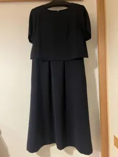 お受験 セレモニースーツ 洗える フォーマルワンピース　マタニティ　濃紺　美品
