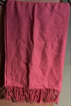 ピンク ラメストール マフラー