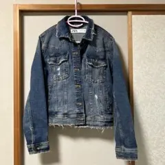 ZARA インディゴブルー デニムジャケット L