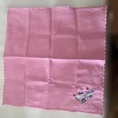 ハローキティ　ハンカチ　ピンク 刺繍 ハンカチ