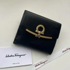 465 美品 Ferragamo サルバトーレフェラガモ 2つ折り財布