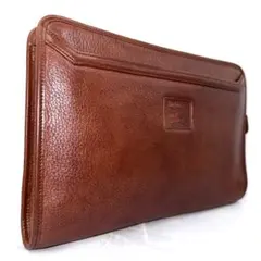 ✨良品✨ BURBERRY バーバリー セカンドバッグ 本革 ノバチェック 茶色