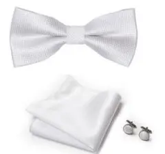 【新品】蝶ネクタイ　チーフ　カフス　3点セット　1111