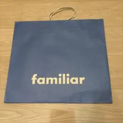 familiar ショップ袋 青のサムネイル