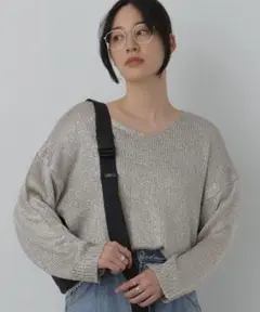 SALOON サルーン スパンコール メッシュニット