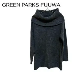 B0247GREEN PARKS 針織毛衣 寬鬆高領上衣