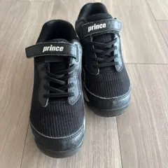prince スニーカー 黒/白　テニスシューズ20.0