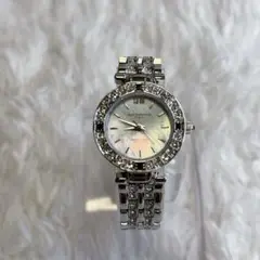 【稼動品/美品】Izax Valentino 天然ダイヤ•サファイア付き腕時計
