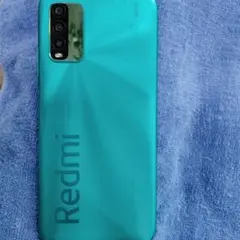 Redmi スマートフォン 青 画面ひび割れあり　　ジャンク品