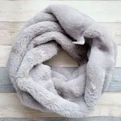 ボリュームスヌード　グレー